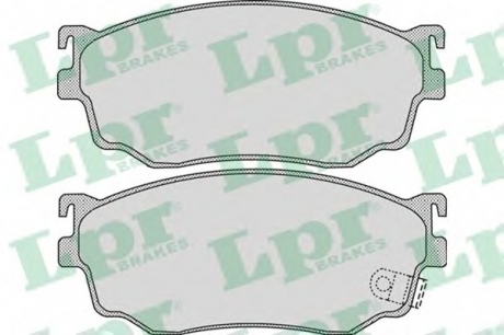 Комплект тормозных колодок, дисковый тормоз LPR 05P1046 (фото 1)