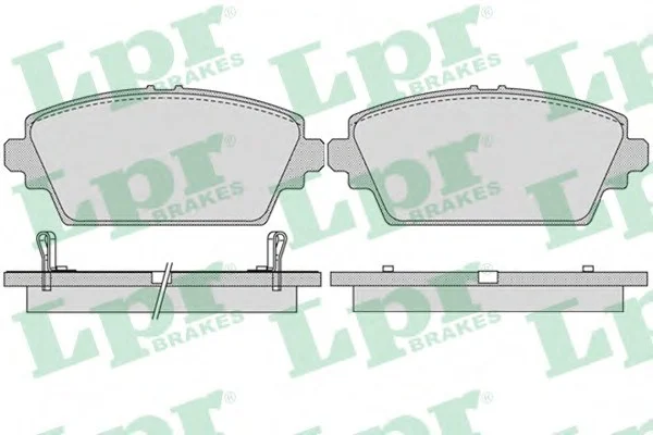 Комплект тормозных колодок из 4 шт. дисков LPR 05P1036 (фото 1)