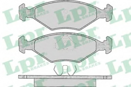 Комплект тормозных колодок, дисковый тормоз LPR 05P016 (фото 1)