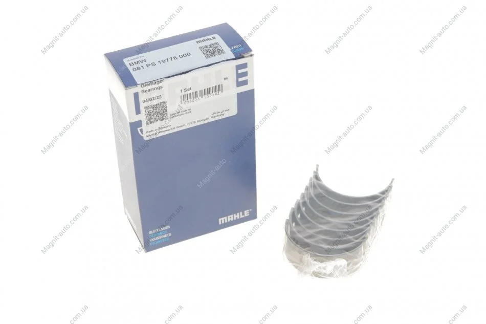 Комплект підшипників ковзання колінчастого валу.. MAHLE / KNECHT 081 PS 19778 000 (фото 1)