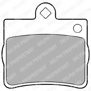 Гальмівні колодки дискові MERCEDES C W202 180/200/200CDI/200D/220CDI/220D/230 03.93-05.00 "R Delphi LP1402 (фото 1)