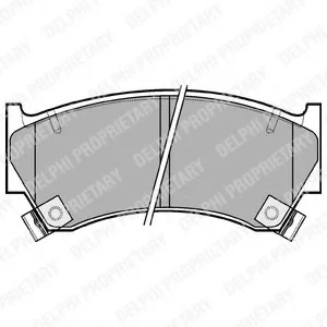 Тормозные колодки дисковые NISSAN Almera "95>> Delphi LP1590 (фото 1)