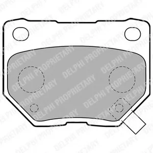Тормозные колодки дисковые SUBARU Impreza "R "00-07 Delphi LP1780
