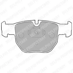 Тормозные колодки дисковые LAND ROVER Range Rover III (LM) "F "02-12 Delphi LP1863 (фото 1)