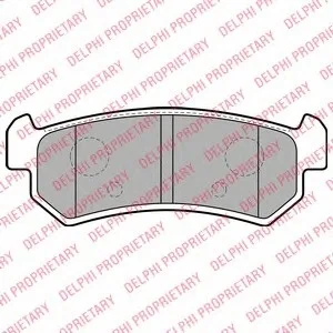 Гальмівні колодки дискові CHEVROLET/DAEWOO Aveo/Lacetti/Nubira/Kalos "R "03>> Delphi LP1910