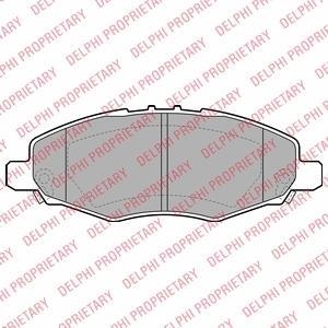 Комплект тормозных колодок, дисковый тормоз Delphi LP2059 (фото 1)