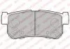 Комплект тормозных колодок задн., SSANGYONG ACTYON I, ACTYON SPORTS I, ACTYON SPORTS II, KORANDO, KYRON, MUSSO, MUSSO SPORTS, REXTON / REXTON II, REXTON W / REXTON, RODIUS II 2.0D-3.2 06.96- Delphi LP2127 (фото 1)