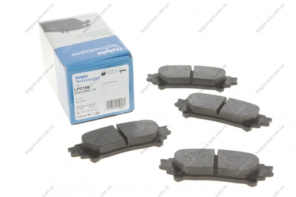 Тормозные колодки дисковые LEXUS/TOYOTA RX350/RX450h/Prius "R\'\'09>> Delphi LP2196 (фото 1)