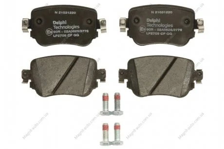 Гальмівні колодки дискові AUDI/SEAT/SKODA A1/Leon/Octavia "R "12>> Delphi LP2709