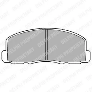 Тормозные колодки дисковые MITSHUBISHI Colt/Galant/Lancer "84-90 Delphi LP458 (фото 1)
