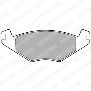 Гальмівні колодки дискові SEAT/VW Cordoba/Ibiza/Golf/Polo "F "79-99 Delphi LP505 (фото 1)