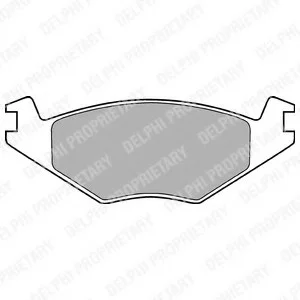 Гальмівні колодки дискові SEAT/VW Cordoba/Ibiza/Golf/Polo "F "79-99 Delphi LP505