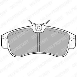Тормозные колодки дисковые NISSAN Almera/Primera "F "90-06 Delphi LP616