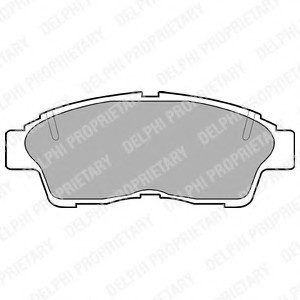 Гальмівні колодки дискові TOYOTA Celica/Camry/Corolla/Rav 4 "91-97 Delphi LP789 (фото 1)