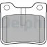 Комплект гальмівних колодок задній., PEUGEOT 406, 607 1.6-3.0 11.95-07.11 Delphi LP991 (фото 1)