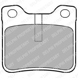 Комплект тормозных колодок, дисковый тормоз Delphi LP991 (фото 1)