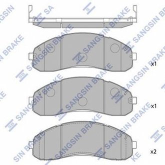 Тормозные колодки Hi-Q (SANGSIN) SP1148