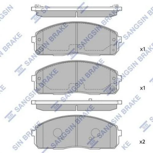 Колодки гальмівні передні Hyundai H-1 (02-) HI-Q Hi-Q (SANGSIN) SP1174 (фото 1)