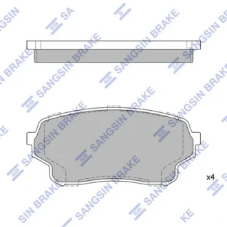 Колодки гальмівні передні Suzuki Grand Vitara II (JT) (05-) HI-Q Hi-Q (SANGSIN) SP1583