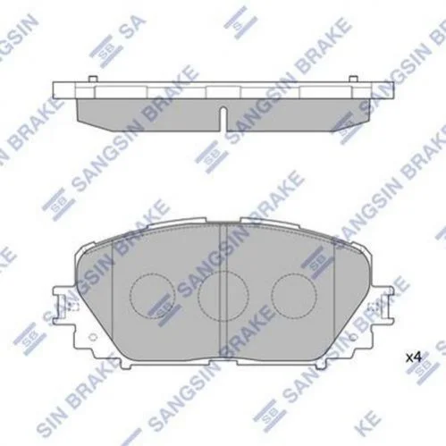 Тормозные колодки передние Toyota Prius (14-), Yaris (P9, P13) HI-Q Hi-Q (SANGSIN) SP1588 (фото 1)
