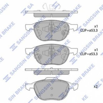 Тормозные колодки Hi-Q (SANGSIN) SP1712