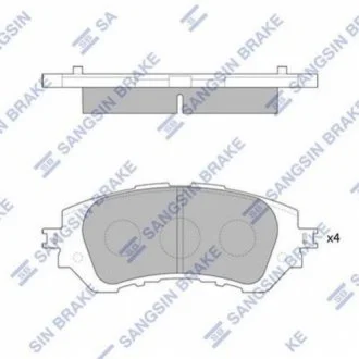 Тормозные колодки Hi-Q (SANGSIN) SP1780