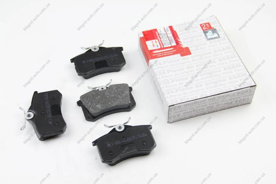 Колодки тормозные дисковые задние Audi A4, A6 (95-)/Citroen C4 (04-)/Peugeot 307, 308 (03-)/Renault Clio, Megane (02-) Asam ASAM 71306 (фото 1)