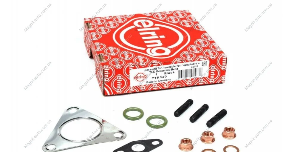 Комплект турбіни, монтажний MERCEDES C W202/E W210/Sprinter \'\'2.5-2.9D \'\'95-00 ELRING 715.530 (фото 1)