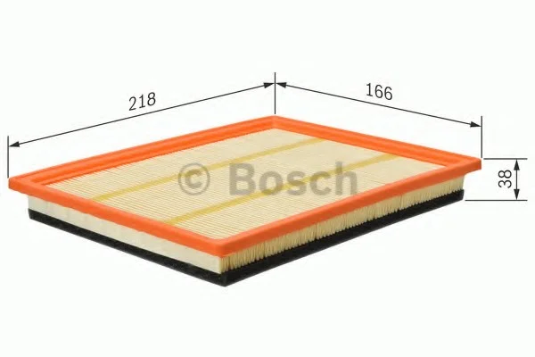 Фильтр воздушный (Фильтр вставка) MINI (R50, R53), (R52) 1.4D/1.6 06.01-07.08 BOSCH F 026 400 177 (фото 1)