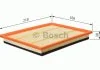 Фильтр воздушный (Фильтр вставка) MINI (R50, R53), (R52) 1.4D/1.6 06.01-07.08 BOSCH F 026 400 177 (фото 1)