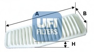 Повітряний фільтр UFI 30.452.00