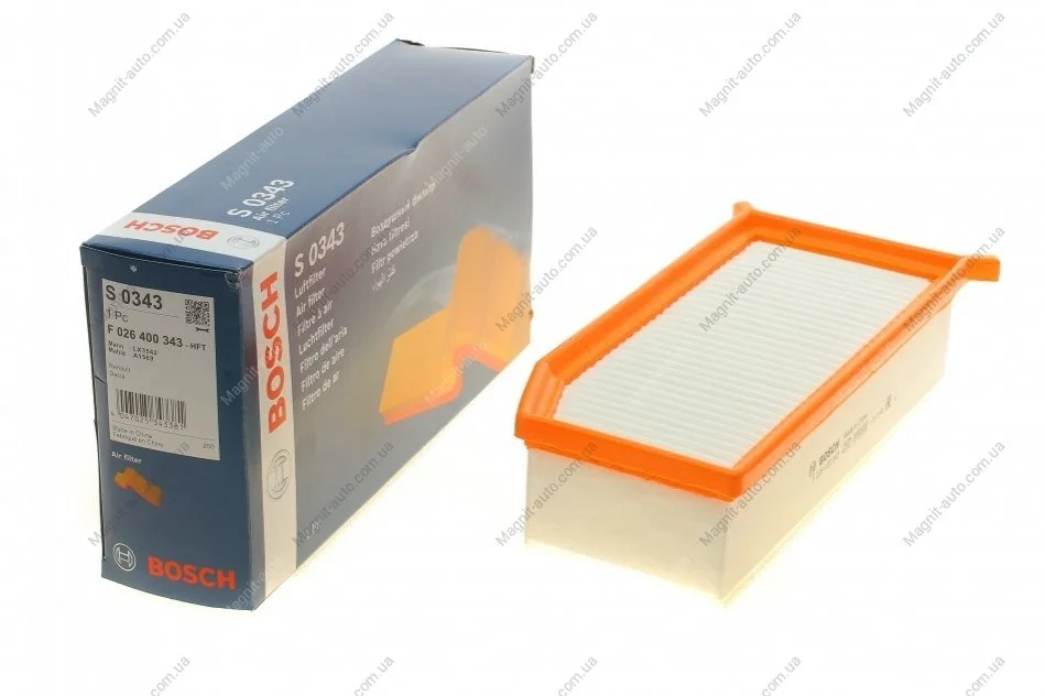 Фільтр повітряний RENAULT Captur/Clio/Thalia III \'\'12>> BOSCH F 026 400 343 (фото 1)