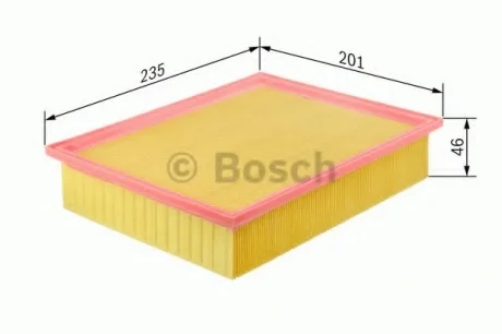 Повітряний фільтр 3751 MB SLK200,230 2,0-2,3 96-04 BOSCH 1457433751