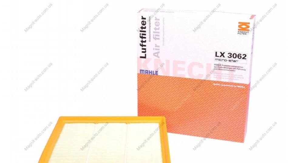 Фільтр повітряний Mahle Opel, Saab MAHLE / KNECHT LX3062 (фото 1)