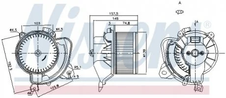 Вентилятор салону NISSENS 87243
