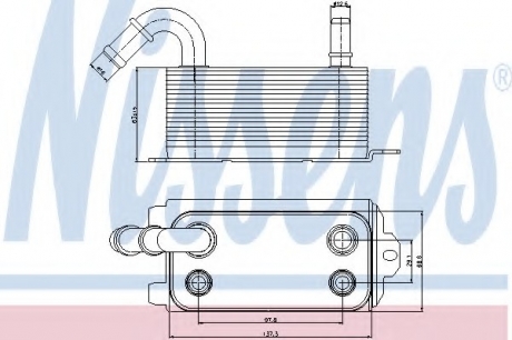Масляный радиатор, автоматическая коробка передач NISSENS 90661 (фото 1)