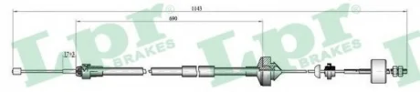 Трос, керування зчепленням LPR C0277C
