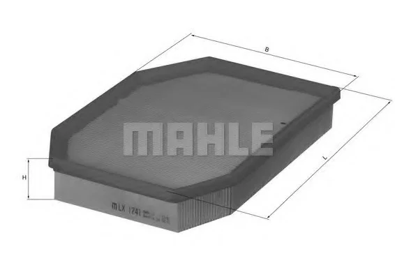 Фильтр воздушный Mahle MAHLE / KNECHT LX 1741/1 (фото 1)