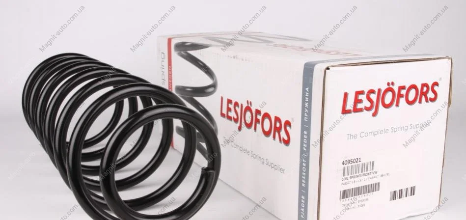 Пружина перед. VW, PASSAT 1,6 - 1,8 / 1,8 VARIANT 88-6/91 LESJOFORS 4095021 (фото 1)