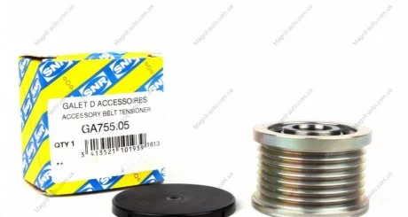 Шків-бендикс Mazda 6/Renault 1.8/1.9dCi/2.0/2.0dCi/2.3 08.02- SNR NTN GA755.05
