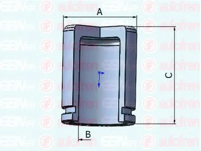 Поршень суппорта тормозного переднего 1 AUTOFREN D0 25279 (фото 1)