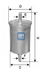 Фильтр топливный UFI 31.722.00 (фото 1)