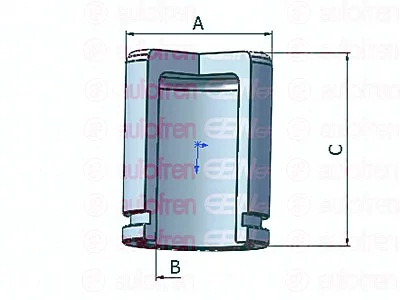 Поршень суппорта i40/ix35/Sportage/Pajero/Rav 4 00- 60*51,9 AUTOFREN D0 25338 (фото 1)