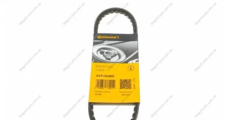 Ремень генератора 10x600 T3 1.6D/TD/1.7D >92 (65A) Contitech AVX 10X600