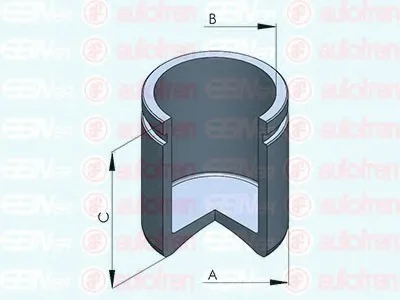Поршень, корпус скобы тормоза SEINSA D025413 AUTOFREN D0 25413 (фото 1)