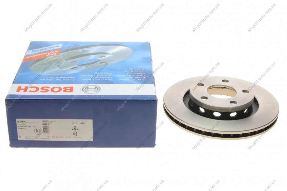 Тормозной диск AUDI A8, A8 Quattro R BOSCH 0 986 478 574 (фото 1)