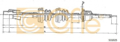 Тросик спидометра COFLE S31025 (фото 1)