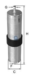 Фильтр топливный UFI 31.569.00 (фото 1)
