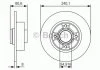 Гальмівний диск RENAULT Clio/Megane/Modus/Twingo/Wind \'\'R \'\'1.2-2.0 \'\'02>> PR2 BOSCH 0986479S37 (фото 1)