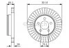 Гальмівний диск DODGE Nitro F'2,8-4,006-11 BOSCH 0986479U04 (фото 1)